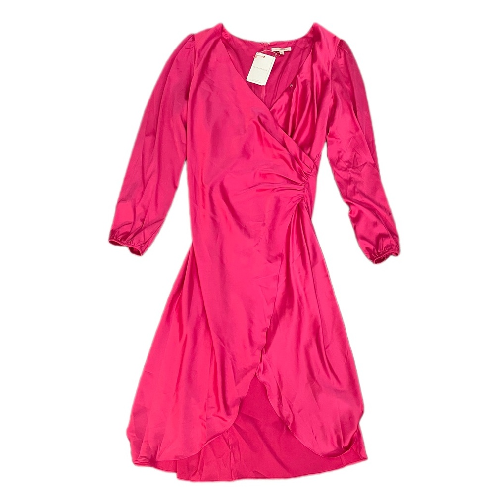 Skies are Blue pink satin dress.